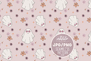 Halloween Ghost Seamless Pattern, a Pattern Graphic by Mastilo Designs (Thumbnail 6 of 6)