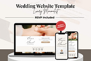 Minimal Wedding Website Invitation, a Landing Page Template by Everyday Perfection (Thumbnail 1 of 8)