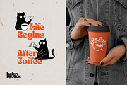 Whimsical Cats Café, an Animal Illustration by helenreveur (Thumbnail 4 of 5)
