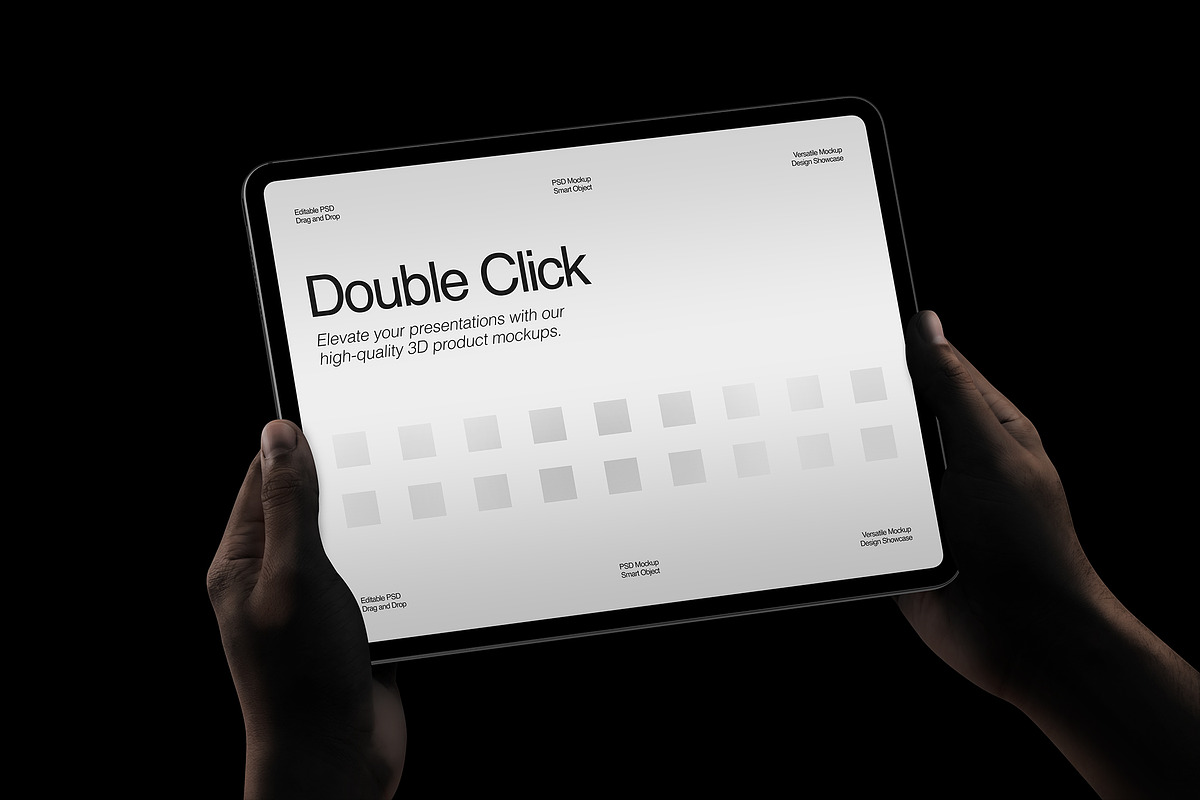 Hand Holding Device Mockup, an iPad Mockup by RamStudio2 (Photo 5 of 10)