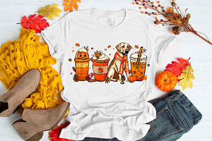 Autumn Coffee Mug With Labrador Dog