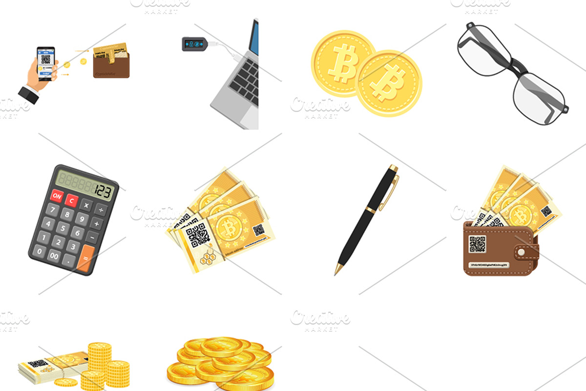 Crypto currency bitcoin technology, a Finance Illustration by TAlex (Photo 7 of 7)