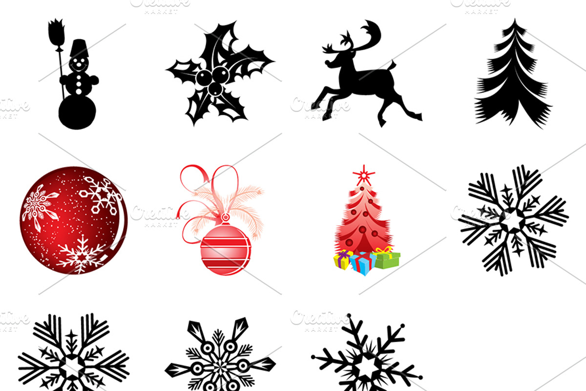Christmas and New Year Backgrounds, a Decorative Illustration by TAlex (Photo 2 of 7)