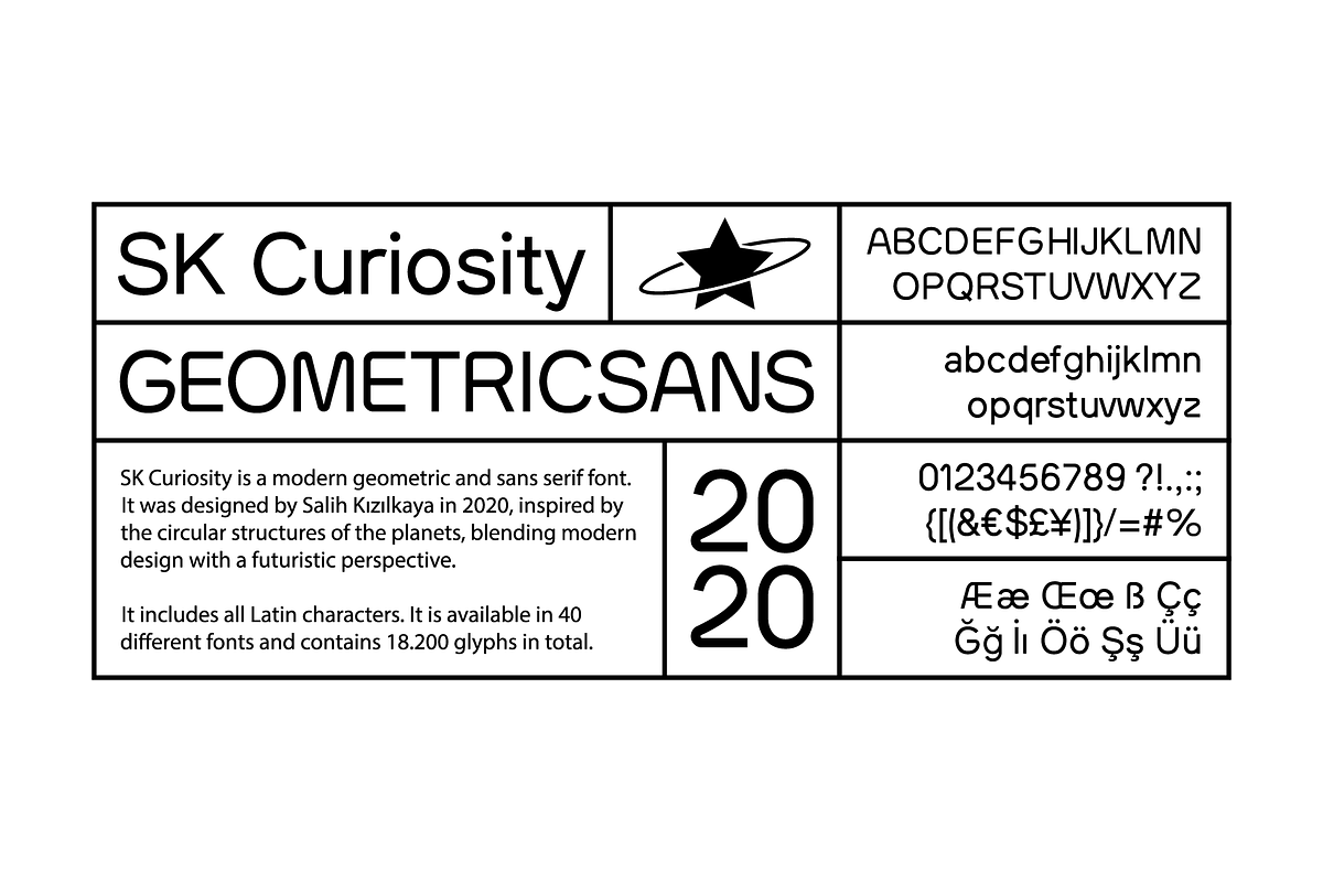 SK Curiosity, a Sans Serif Font by Salih Kizilkaya (Photo 5 of 15)