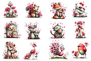 Whimsical Mother's Day Animals Clipa, an Illustration by Dream Creation (Thumbnail 2 of 5)