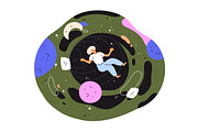 Sleeping people have dreams at night, a Person Illustration by Good Studio (Thumbnail 8 of 12)