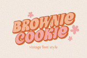 Brownie Cookie Cute Retro Font, a Handwritten Font by BarcelonaShop (Thumbnail 1 of 10)
