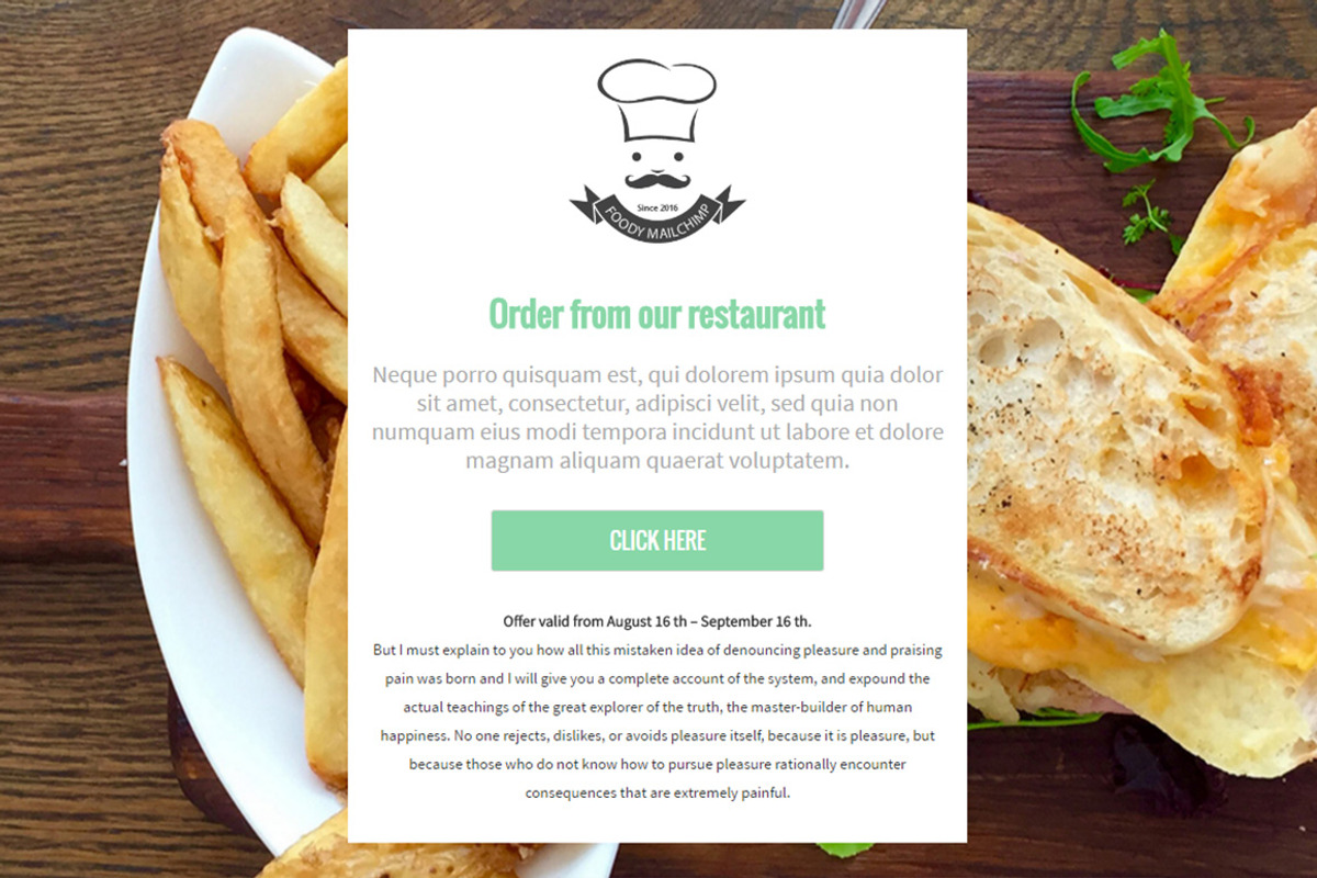 Foody Mailchimp Eblast Pack, an Email Template by Khryna Designs (Photo 3 of 4)