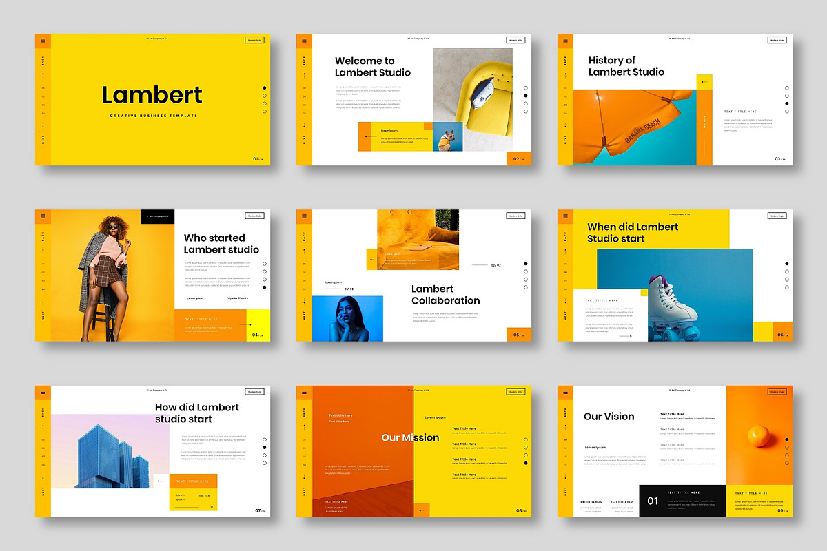 Lambert – Business PowerPoint, a Presentation Template by Dens Creative Studio (Photo 2 of 6)