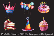Happy Birthday Sublimation Clipart, an Illustration by RobertsArt (Thumbnail 3 of 7)