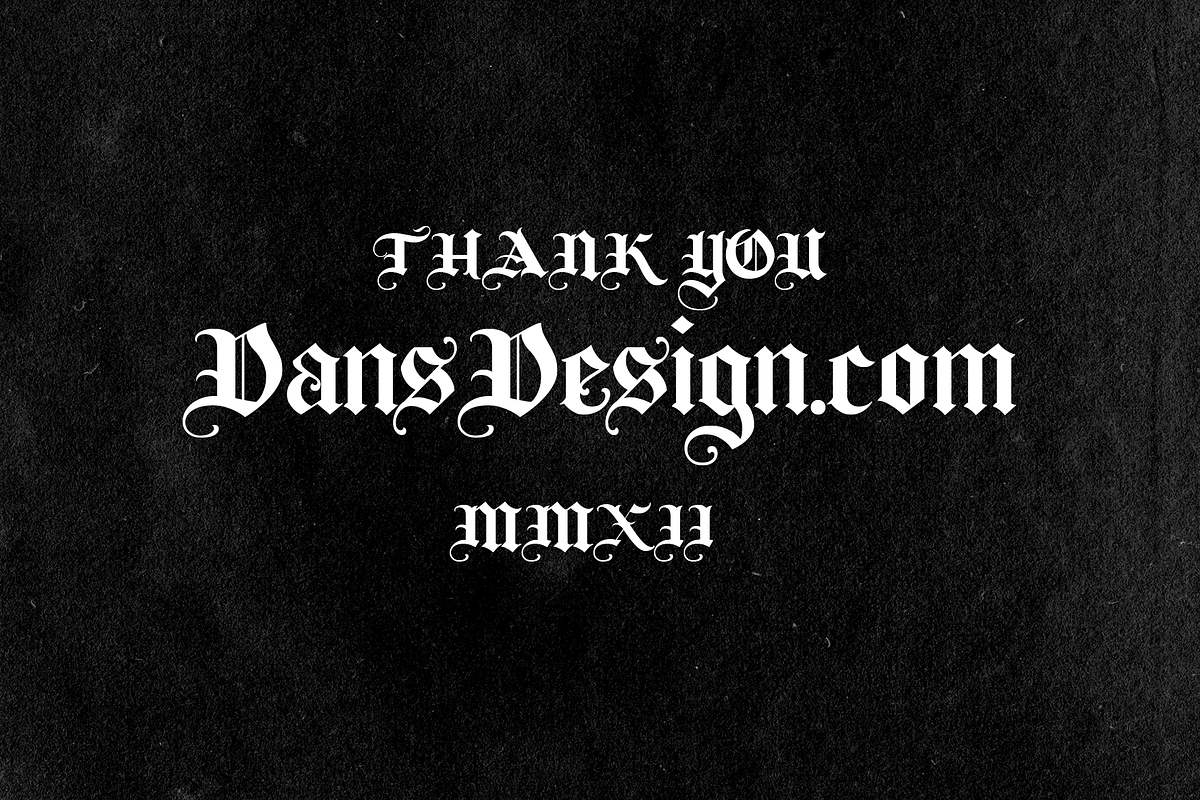 Bugenvil Modern Blackletter, a Blackletter Font by dansdesign (Photo 7 of 8)