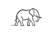 Elephant Vector Elements Bundle, an Animal Illustration by balal (Thumbnail 8 of 18)