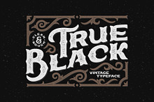 True Black typeface