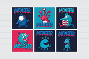 Monster set, an Illustration by YuliaBiser (Thumbnail 3 of 6)