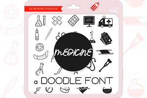 Medicine Doodles - Dingbats Font