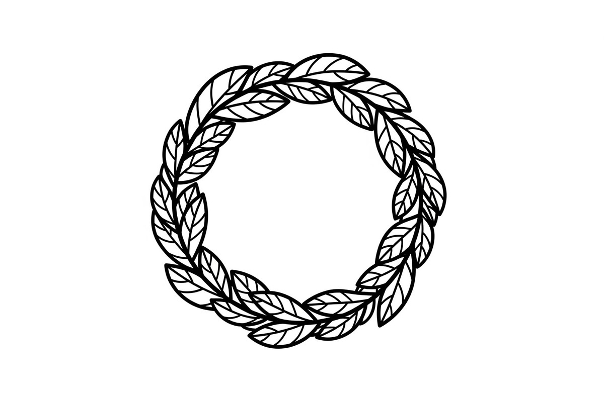 Leaf Laurel Wreath Frame Bundle, an Illustration by Gaye Art (Photo 48 of 51)