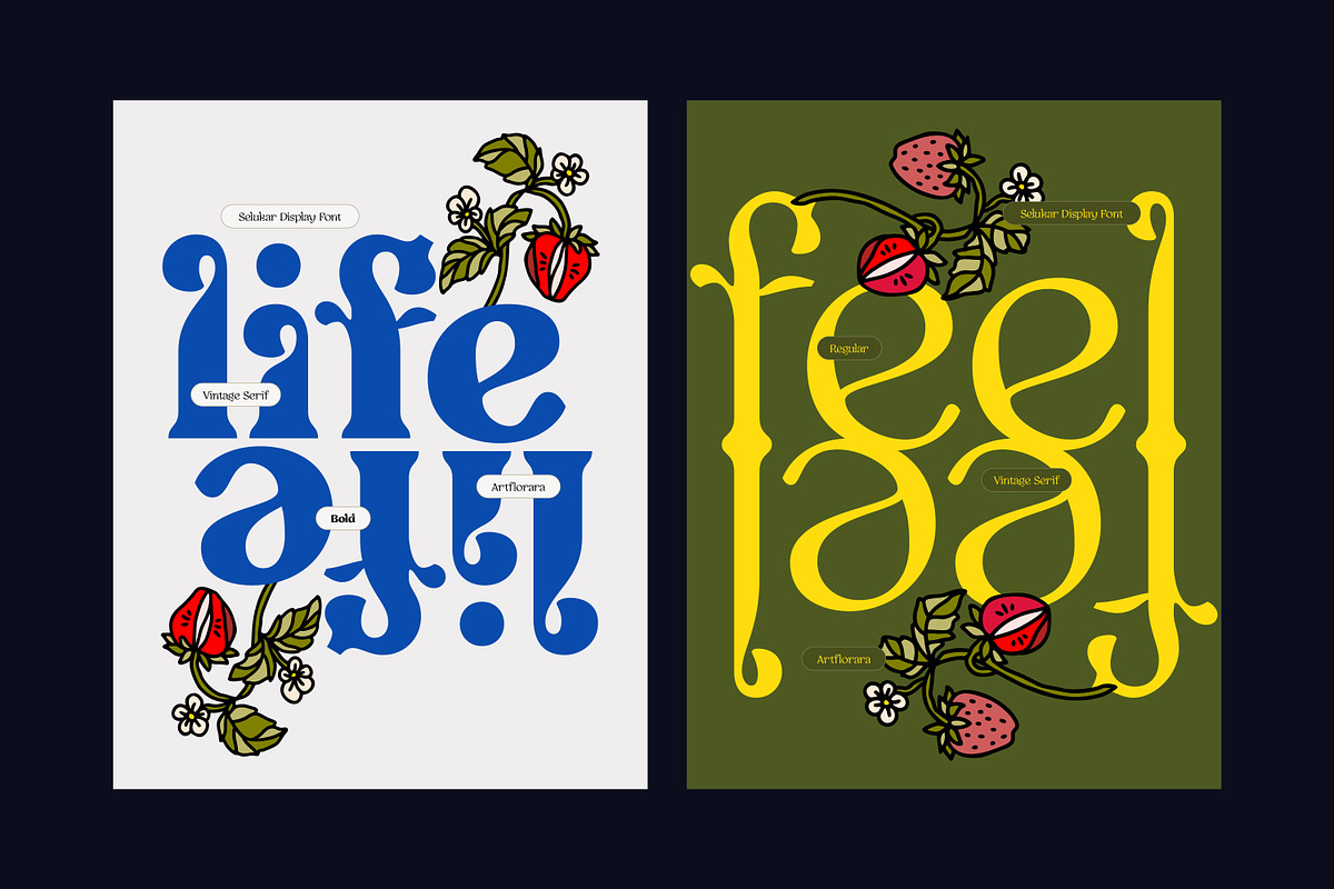 Selukar - Display Variable Font, a Serif Font by Artflorara (Photo 10 of 16)
