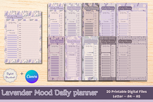 Lavender Digital Daily Planner