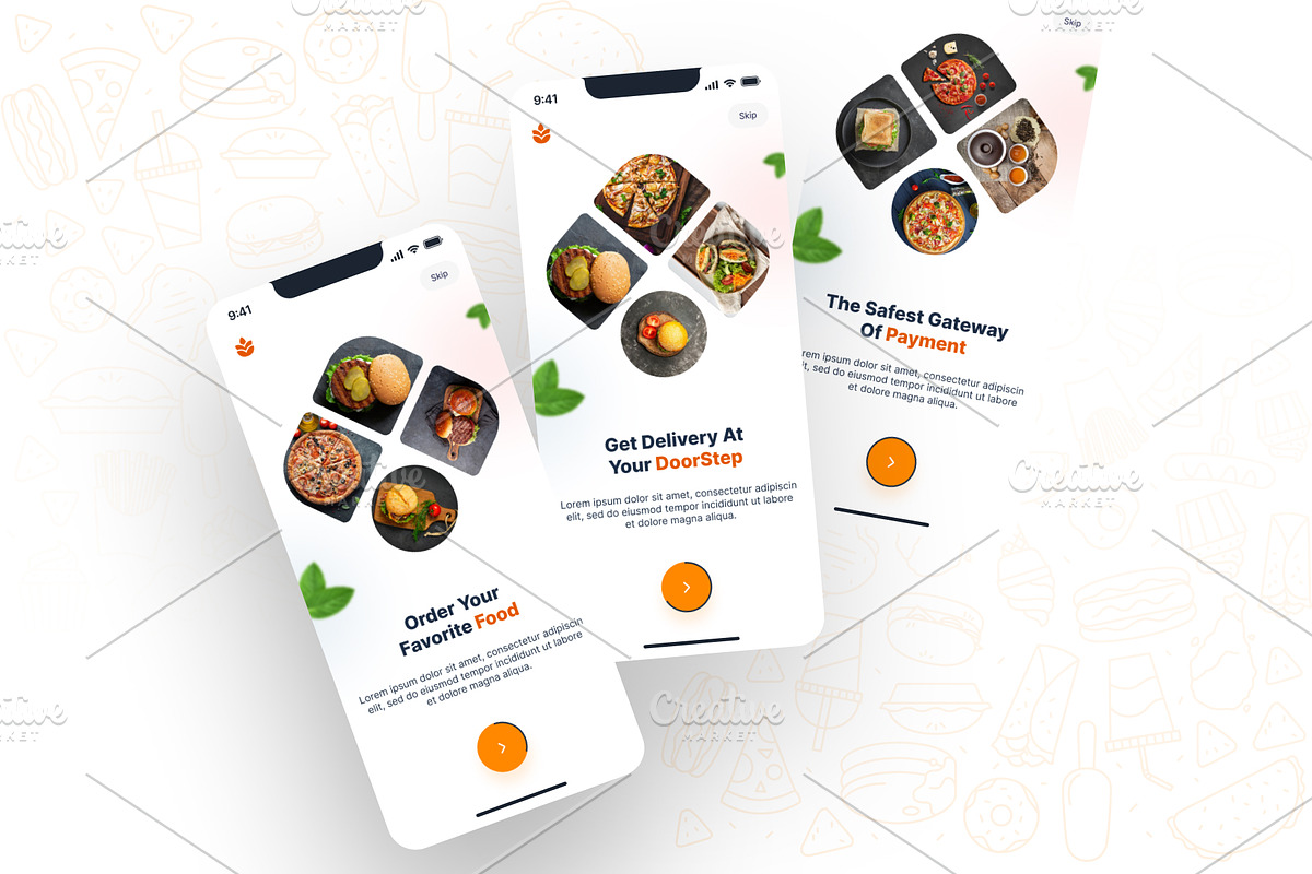 TastyGo Food Delivery Mobile App UI, an UI Kit Template by DesignBox (Photo 2 of 5)