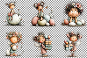 Whimsical Easter Fairy Clipart, an Illustration by Sublimation Artist (Thumbnail 3 of 7)