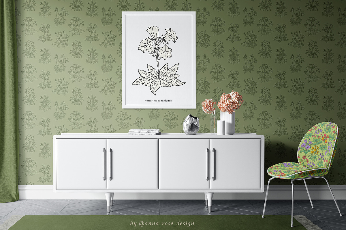 Tenerife Floral Millefleurs Patterns, a Pattern Graphic by Rose Design (Photo 7 of 10)