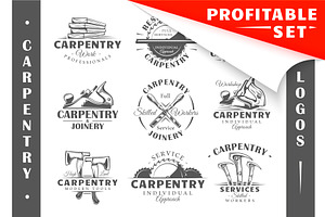 18 Modern Carpentry Logos Templates
