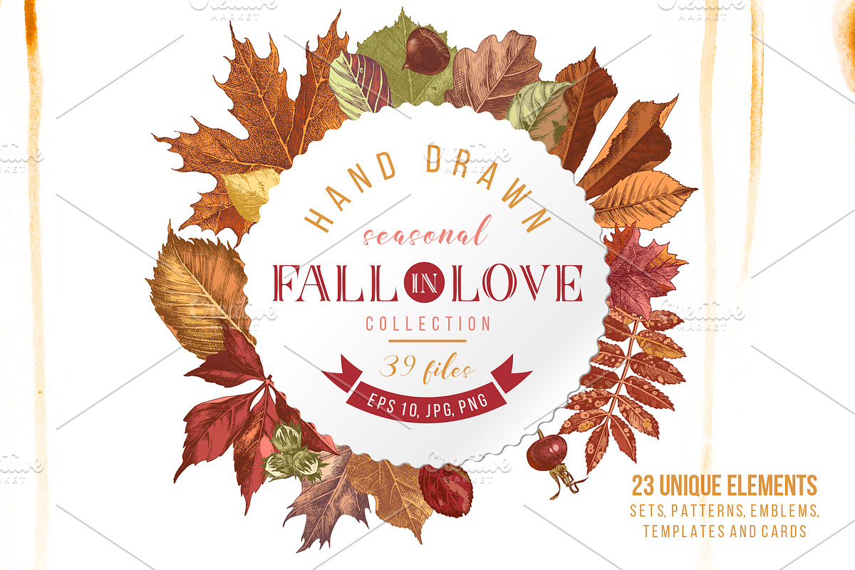 Fall in love - seasonal collection, an Object Illustration by handsketched (Photo 1 of 10)
