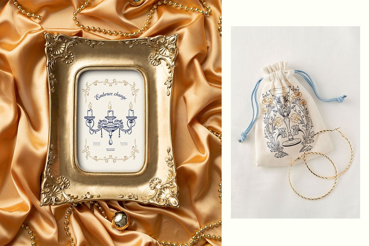 Art Nouveau | Wall Art Collection, an Object Graphic by Leleka.Store (Photo 18 of 21)