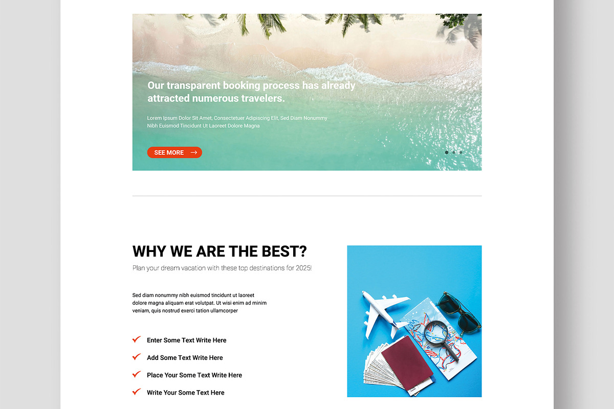 Travel Agency Landing Page Design, a Landing Page Template by MightyDesign (Photo 5 of 9)