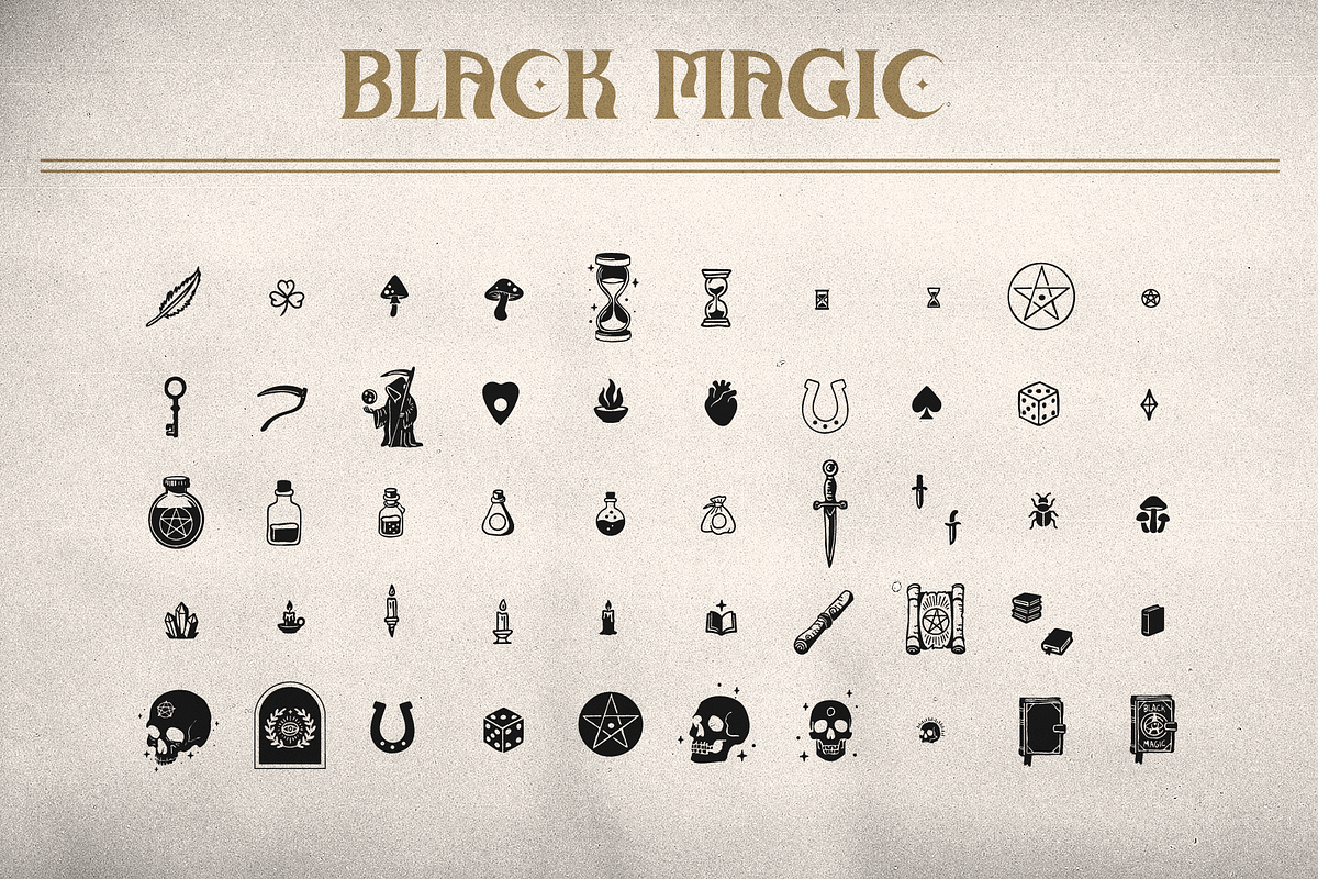 Black Magic Logo & Brand Kit, a Branding & Logo Template by Dynamo Ultima (Photo 9 of 18)