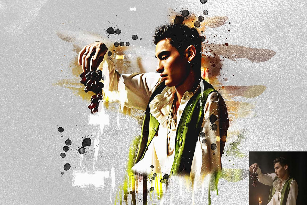 Artify Oil & Acrylic Paint Ps Action, an Action Add-On by Studio Retouch (Photo 9 of 14)