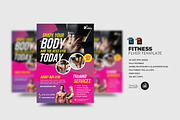 Fitness Flyer Template, a Flyer Template by Aam360 (Thumbnail 1 of 2)