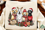 Christmas Dogs PNG – Holiday PNG, a Seasonal Illustration by Craft Nest (Thumbnail 2 of 6)