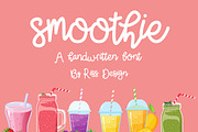 RD Smoothie - Monoline Script Font, a Script Font by RissDesign (Thumbnail 1 of 3)