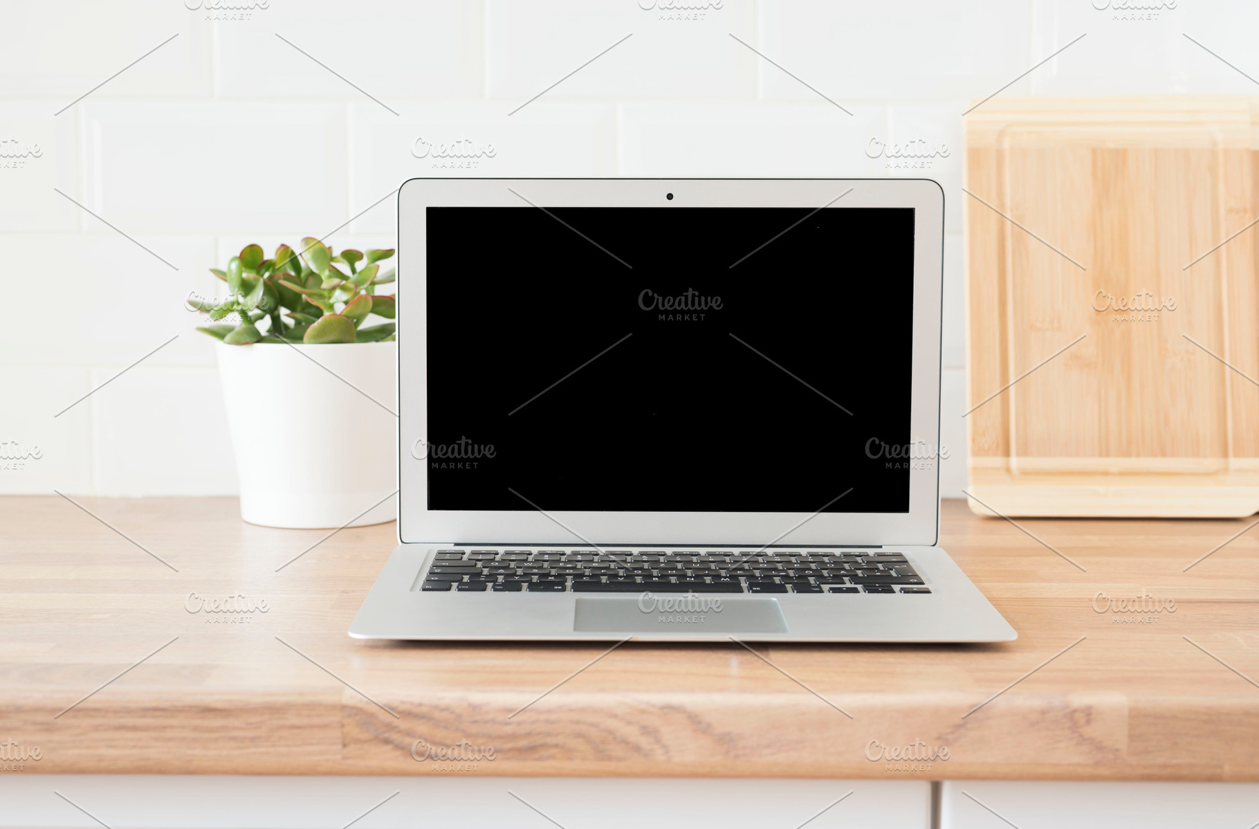 Home Office. Laptop Mock Up, a Technology Photo by MONNKA