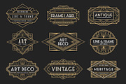 20 ArtDeco Badges & Frames, a Decorative Illustration by Raftel (Thumbnail 3 of 4)