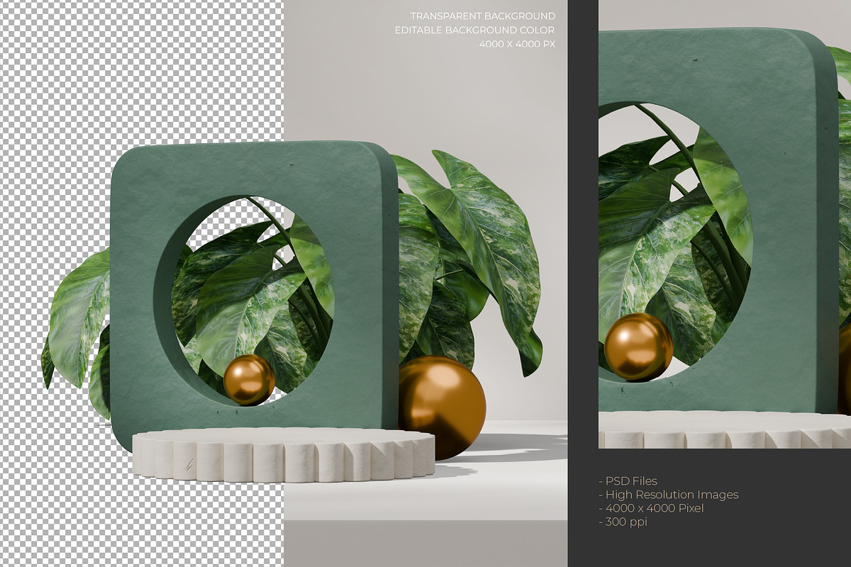 5 Podium with Transparent Background, a Background Graphic by faustudio (Photo 7 of 7)