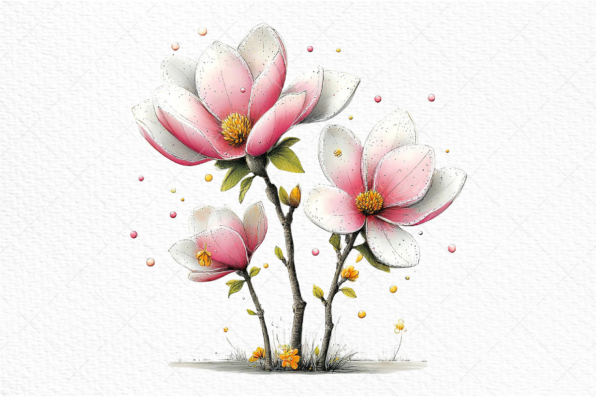 Whimsical Easter Flowers Clipart Png, an Illustration by Craft Nest (Photo 10 of 11)