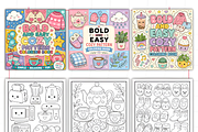 Bold Easy Pattern Coloring Book, a Decorative Illustration by Design Station (Thumbnail 2 of 3)