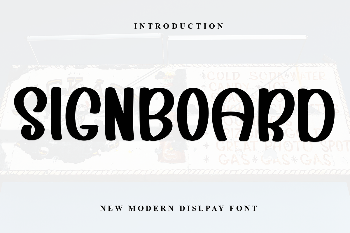 Signboard, a Serif Font by FreshTypeINK (Photo 1 of 7)