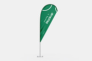Stand Convex Flag Banner Mockup, a Product Mockup by graphypix (Thumbnail 1 of 4)