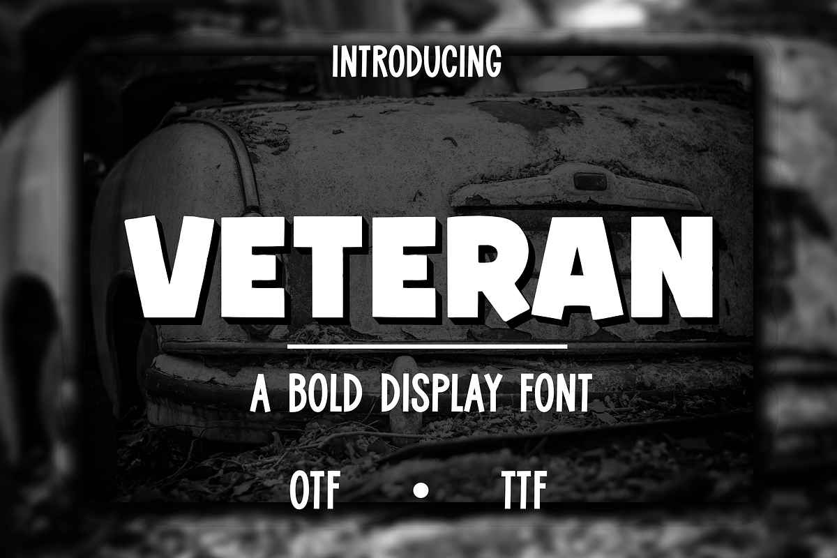 Veteran, a Font by RADesigns21 (Photo 1 of 6)