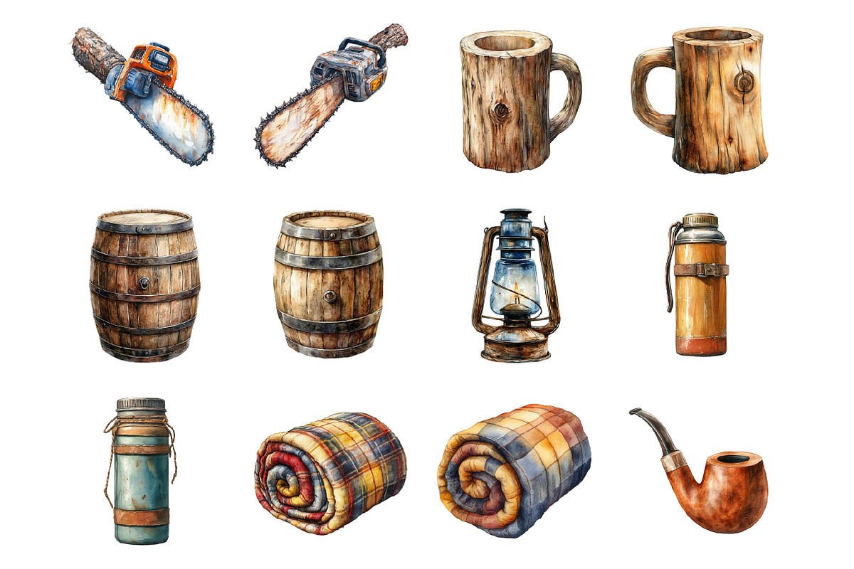 Lumberjack Accesories, an Illustration by Design Market (Photo 2 of 3)
