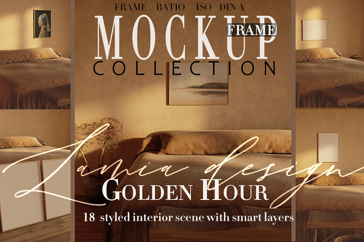Sunlight Bedroom Art Frame Mockup, a Household Mockup by LAMIA DESIGN (Photo 1 of 18)