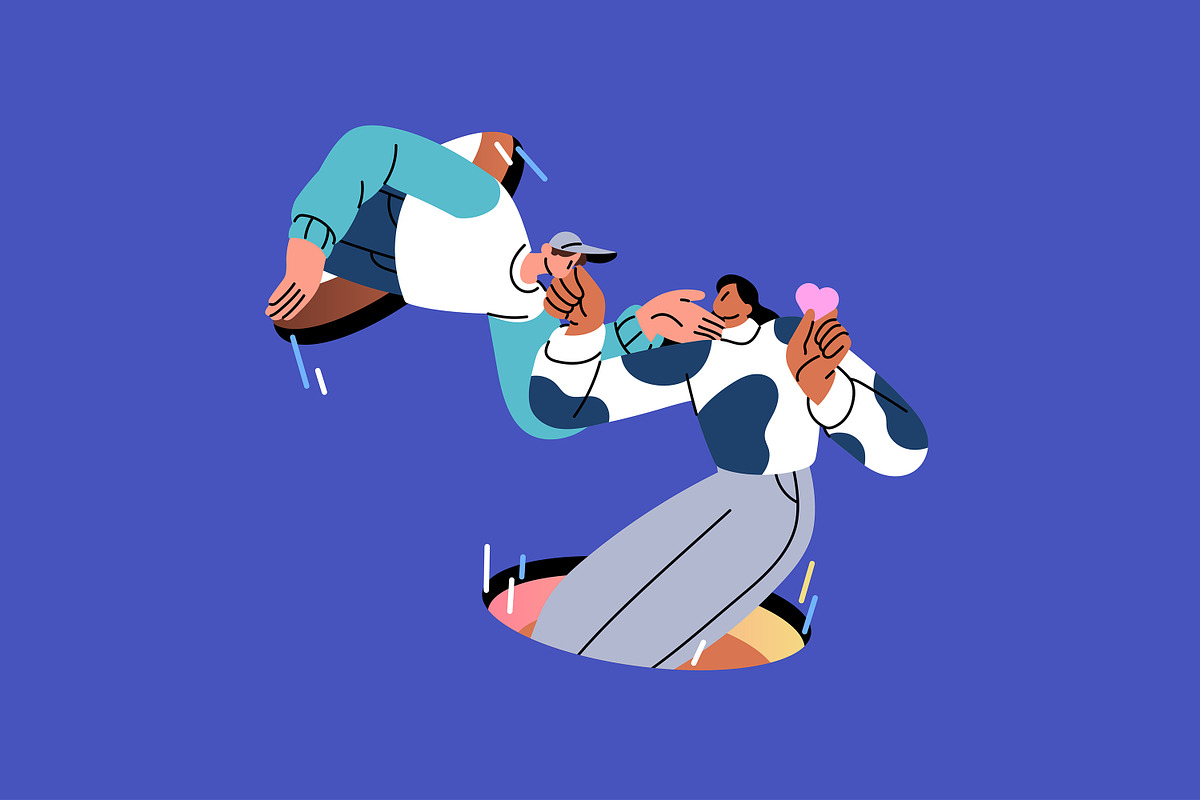 People teleport set, a Person Illustration by PaperTrident (Photo 17 of 19)
