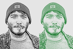 Stipple Effect Photoshop Action