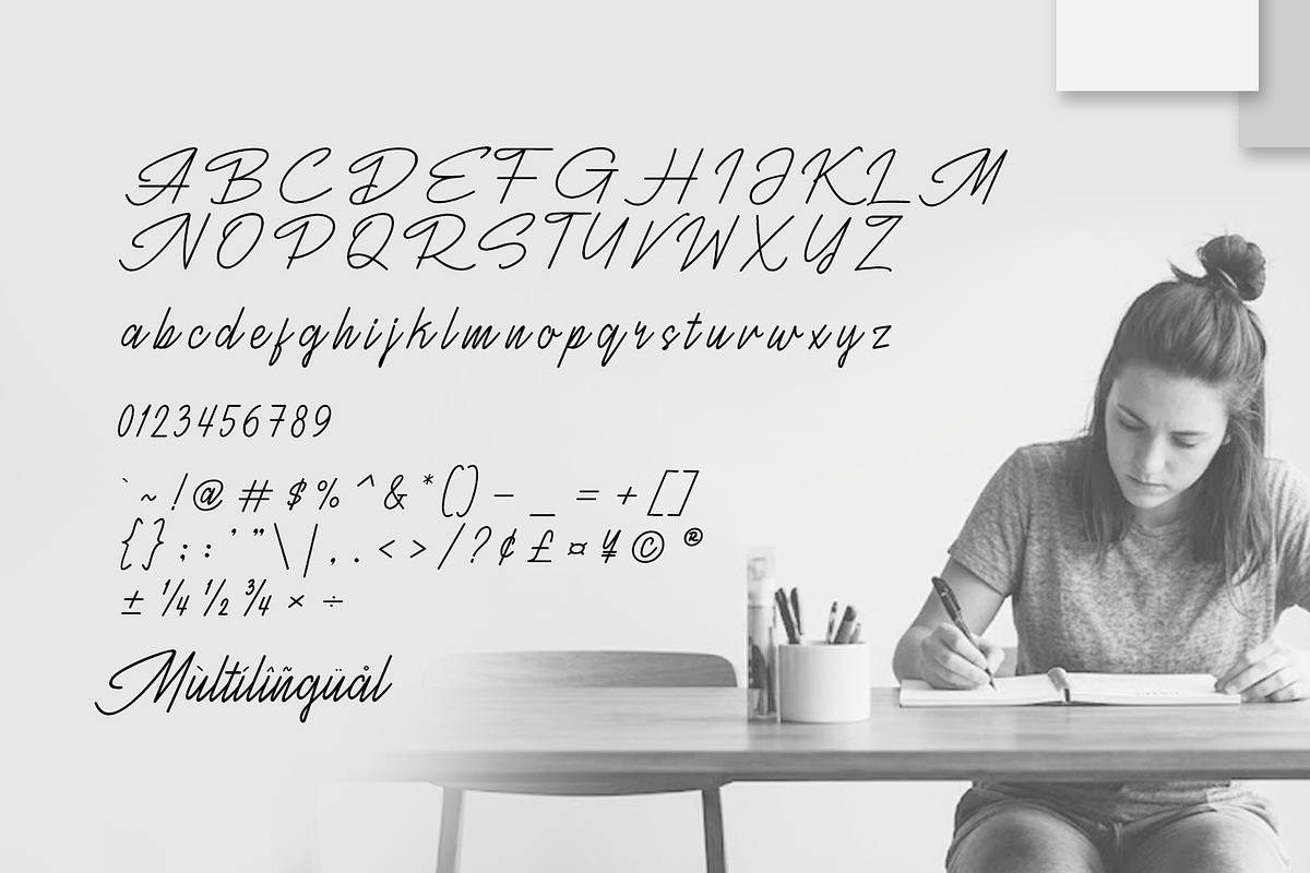 Avillah - A Modern Script, a Script Font by khurasan (Photo 7 of 7)