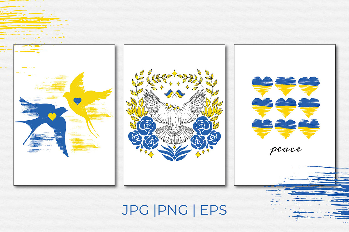 UKRAINE seamless patterns |clip arts, a Pattern Graphic by RenattaZare (Photo 6 of 9)