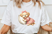 Watercolor Sleepy Puppies Collection, a Seasonal Illustration by Rose Art (Thumbnail 5 of 6)
