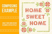 Cross-stitch letters (alphabet, ABC), an Illustration by Slanapotam (Thumbnail 4 of 4)